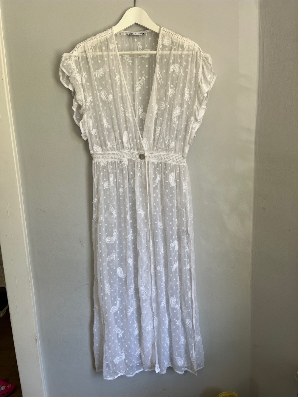 Sheer maxi duster